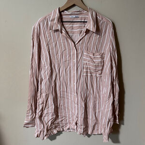 Striped Button-Down Collared Shirt
